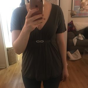 Grey T-shirt with embellishment